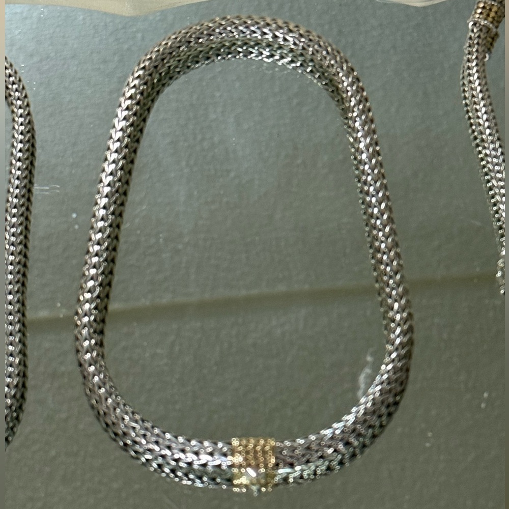John Hardy 16” 18k/.925 Chain Necklace 8mm